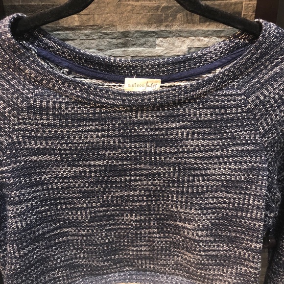 Maison Jules Sweater and Eyelet Top - Picture 3 of 5